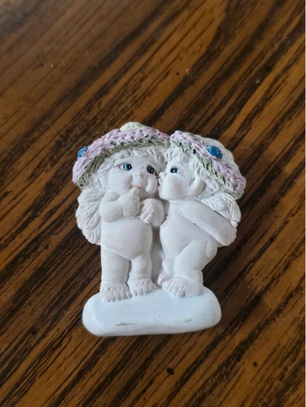 Vintage 1995 Dreamsicles "Stolen Kiss" Magnet | Cherub Angel Figurine Magnet